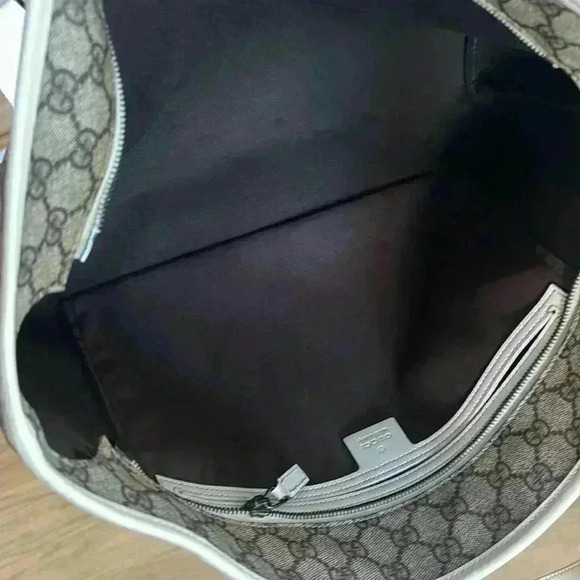 Authentic Gucci Gg Monogram Tote Bag Beige/Cream Medium - Picture 14 of 15